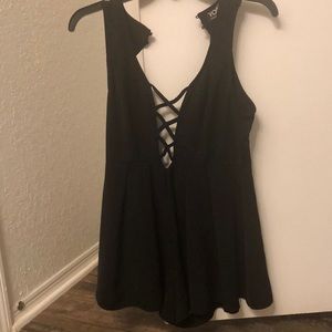 Women’s black romper